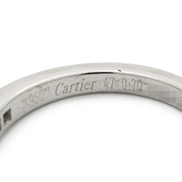 カルティエ Cartier ソリテール 1895 ハーフエタニティ プラチナシルバー Pt950 ダイヤモンド #47(JP7) リング 指輪 ダイヤモンド ブリリアントカット パヴェダイヤ 8号