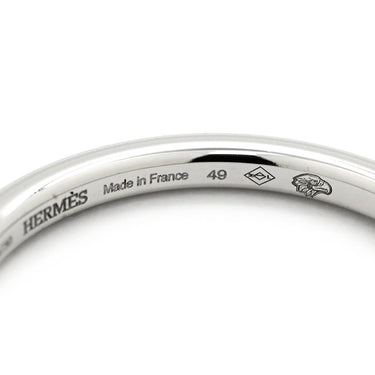 エルメス HERMES ケリー クロシェット PM H221616B ホワイトゴールド K18WG ダイヤモンド #49(JP9) リング 指輪 Au750 18K 18金 ダイヤモンド パヴェ 8.5号