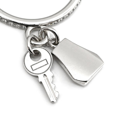 エルメス HERMES ケリー クロシェット PM H221616B ホワイトゴールド K18WG ダイヤモンド #49(JP9) リング 指輪 Au750 18K 18金 ダイヤモンド パヴェ 8.5号