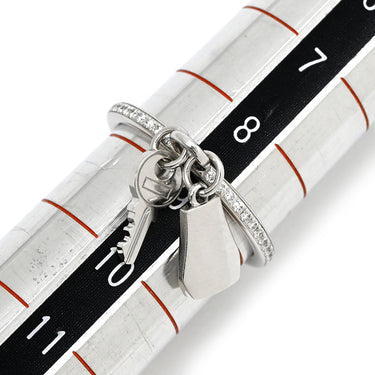 エルメス HERMES ケリー クロシェット PM H221616B ホワイトゴールド K18WG ダイヤモンド #49(JP9) リング 指輪 Au750 18K 18金 ダイヤモンド パヴェ 8.5号