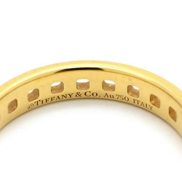 ティファニー Tiffany & Co Tトゥルーリング イエローゴールド K18YG リング 指輪 Au750 18K 18金 T文字 10号