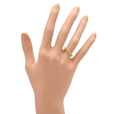 ティファニー Tiffany & Co Tトゥルーリング イエローゴールド K18YG リング 指輪 Au750 18K 18金 T文字 10号