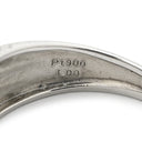 ノンブランド NON BRAND ダイヤモンド 1.0ct プラチナシルバー Pt900 ダイヤモンド リング 指輪 パヴェダイヤ メレ プラチナ900 14号