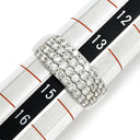 ノンブランド NON BRAND ダイヤモンド 1.0ct プラチナシルバー Pt900 ダイヤモンド リング 指輪 パヴェダイヤ メレ プラチナ900 14号