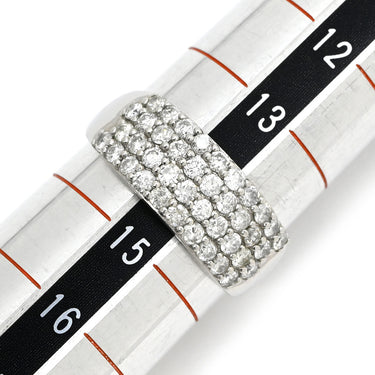 ノンブランド NON BRAND ダイヤモンド 1.0ct プラチナシルバー Pt900 ダイヤモンド リング 指輪 パヴェダイヤ メレ プラチナ900 14号