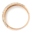 ノンブランド NON BRAND ドーム型ダイヤリング ピンクゴールド K18PG ダイヤモンド リング 指輪 K18 Au750 PG 1.00ct パヴェ ダイヤモンド ドームリング 15号