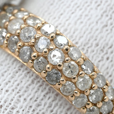 ノンブランド NON BRAND ドーム型ダイヤリング ピンクゴールド K18PG ダイヤモンド リング 指輪 K18 Au750 PG 1.00ct パヴェ ダイヤモンド ドームリング 15号