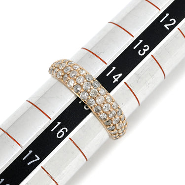 ノンブランド NON BRAND ドーム型ダイヤリング ピンクゴールド K18PG ダイヤモンド リング 指輪 K18 Au750 PG 1.00ct パヴェ ダイヤモンド ドームリング 15号