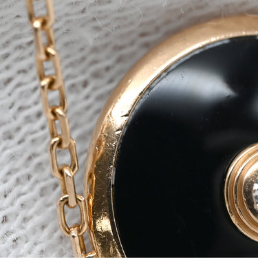 カルティエ Cartier アミュレット ドゥ XS B6044017 ピンクゴールド K18PG ダイヤモンド オニキス ブレスレット 黒 1Pダイヤモンド 750 18金
