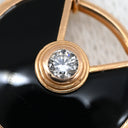 カルティエ Cartier アミュレット ドゥ XS B6044017 ピンクゴールド K18PG ダイヤモンド オニキス ブレスレット 黒 1Pダイヤモンド 750 18金