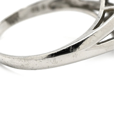 ノンブランド NON BRAND ダイヤモンド 0.50ct プラチナシルバー Pt900 ダイヤモンド リング 指輪 パヴェ フラワー 花モチーフ プラチナ 12.5号
