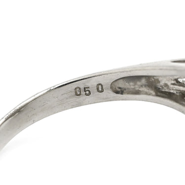 ノンブランド NON BRAND ダイヤモンド 0.50ct プラチナシルバー Pt900 ダイヤモンド リング 指輪 パヴェ フラワー 花モチーフ プラチナ 12.5号