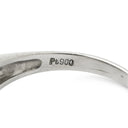 ノンブランド NON BRAND ダイヤモンド 0.50ct プラチナシルバー Pt900 ダイヤモンド リング 指輪 パヴェ フラワー 花モチーフ プラチナ 12.5号