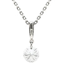 ノンブランド NON BRAND ダイヤ 0.328ct 0.02ct ペンダント プラチナシルバー ダイヤモンド Pt950 Pt850(チェーン) ネックレス 1粒 1石 スイング ラウンドブリリアントカット 3Pメレダイヤ