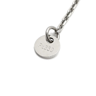 ノンブランド NON BRAND ダイヤ 0.328ct 0.02ct ペンダント プラチナシルバー ダイヤモンド Pt950 Pt850(チェーン) ネックレス 1粒 1石 スイング ラウンドブリリアントカット 3Pメレダイヤ