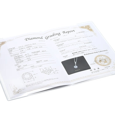 ノンブランド NON BRAND ダイヤ 0.328ct 0.02ct ペンダント プラチナシルバー ダイヤモンド Pt950 Pt850(チェーン) ネックレス 1粒 1石 スイング ラウンドブリリアントカット 3Pメレダイヤ