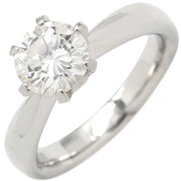 ノンブランド NON BRAND ダイヤ 1.127ct プラチナシルバー Pt900 ダイヤモンド リング 指輪 1P 1石 1粒 大粒 6本立爪 ソリティア Pt900 プラチナ エンゲージ 10号