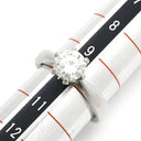 ノンブランド NON BRAND ダイヤ 1.127ct プラチナシルバー Pt900 ダイヤモンド リング 指輪 1P 1石 1粒 大粒 6本立爪 ソリティア Pt900 プラチナ エンゲージ 10号
