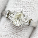 ノンブランド NON BRAND ダイヤモンド 1.033ct プラチナシルバー Pt900 ダイヤモンド リング 指輪 1石 1粒 プラチナ ペアシェイプ 14号