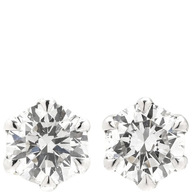 ノンブランド NON BRAND ダイヤモンド 0.309/0.305ct SI2 プラチナシルバー Pt900 ダイヤモンド ピアス 1粒 1P ブリリアントカット プラチナ 両耳用 スタッド