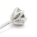 ノンブランド NON BRAND ダイヤモンド 0.309/0.305ct SI2 プラチナシルバー Pt900 ダイヤモンド ピアス 1粒 1P ブリリアントカット プラチナ 両耳用 スタッド