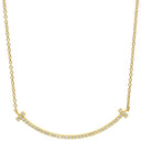 ティファニー Tiffany & Co Tスマイル ペンダント スモール ダイヤモンド 63058777 イエローゴールド K18YG ダイヤモンド ネックレス Au750 18K 18金 Tiffany T smile