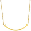 ティファニー Tiffany & Co Tスマイル ペンダント スモール ダイヤモンド 63058777 イエローゴールド K18YG ダイヤモンド ネックレス Au750 18K 18金 Tiffany T smile