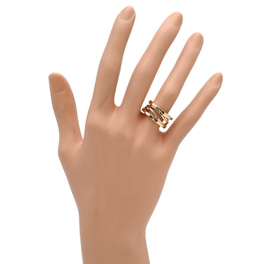 ブルガリ BVLGARI ビーゼロワン B-zero1 レジェンド 3バンドリング 353561 ピンクゴールド K18PG #50(JP10) リング 指輪 750 18金 PG 9号