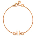 ブルガリ BVLGARI ビーゼロワン ピンクゴールドXホワイト K18PG セラミック ML ブレスレット ローズゴールド 白