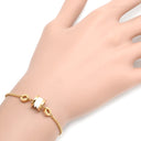 ブルガリ BVLGARI ビーゼロワン ピンクゴールドXホワイト K18PG セラミック ML ブレスレット ローズゴールド 白