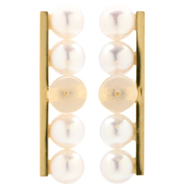 TASAKI TASAKI バランス プラス E-4463-18KYG パールホワイトXイエローゴールド K18YG パール ピアス あこやパール 750YG キャッチ他社品