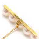 TASAKI TASAKI バランス プラス E-4463-18KYG パールホワイトXイエローゴールド K18YG パール ピアス あこやパール 750YG キャッチ他社品