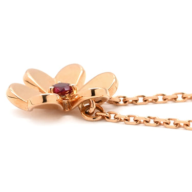 ヴァンクリーフアーペル Van Cleef & Arpels フリヴォル ペンダント ミニ VCARP7S800 ローズゴールド K18PG ルビー ネックレス ピンクゴールド 18K 750 PG