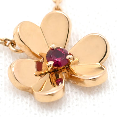 ヴァンクリーフアーペル Van Cleef & Arpels フリヴォル ペンダント ミニ VCARP7S800 ローズゴールド K18PG ルビー ネックレス ピンクゴールド 18K 750 PG