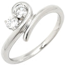 フォーエバーマーク FOREVERMARK プラチナシルバー Pt900 ダイヤモンド リング 指輪 Pt900 プラチナム ダイヤ 2P 2石 2粒 トワエモア スワール ツイスト ブライダル マリッジ 11号