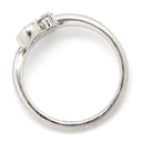 フォーエバーマーク FOREVERMARK プラチナシルバー Pt900 ダイヤモンド リング 指輪 Pt900 プラチナム ダイヤ 2P 2石 2粒 トワエモア スワール ツイスト ブライダル マリッジ 11号