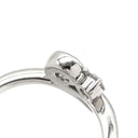 フォーエバーマーク FOREVERMARK プラチナシルバー Pt900 ダイヤモンド リング 指輪 Pt900 プラチナム ダイヤ 2P 2石 2粒 トワエモア スワール ツイスト ブライダル マリッジ 11号