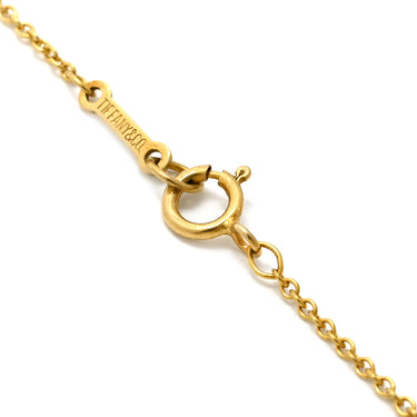 ティファニー Tiffany & Co ビーン デザイン ペンダント イエローゴールド K18YG ネックレス Au750 18K 18金 エルサペレッティ