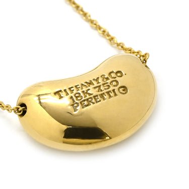 ティファニー Tiffany & Co ビーン デザイン ペンダント イエローゴールド K18YG ネックレス Au750 18K 18金 エルサペレッティ