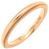 ティファニー Tiffany & Co ミルグレイン バンドリング 2mm ローズゴールド K18PG リング 指輪 ピンクゴールド 18K 750 RG PG T＆Co. 6号