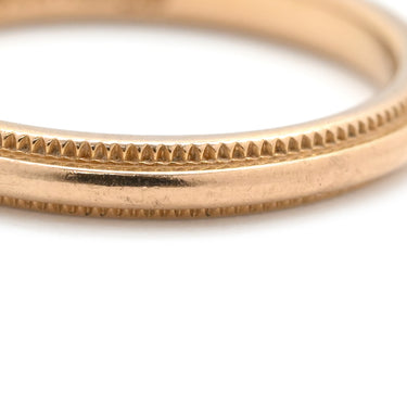 ティファニー Tiffany & Co ミルグレイン バンドリング 2mm ローズゴールド K18PG リング 指輪 ピンクゴールド 18K 750 RG PG T＆Co. 6号