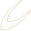 ティファニー Tiffany & Co バイザヤード スプリンクル 9Pダイヤモンド 60152575 イエローゴールド K18YG ダイヤモンド ネックレス 9石 AU750 T&Co. エルサペレッティ