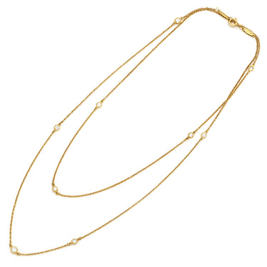 ティファニー Tiffany & Co バイザヤード スプリンクル 9Pダイヤモンド 60152575 イエローゴールド K18YG ダイヤモンド ネックレス 9石 AU750 T&Co. エルサペレッティ