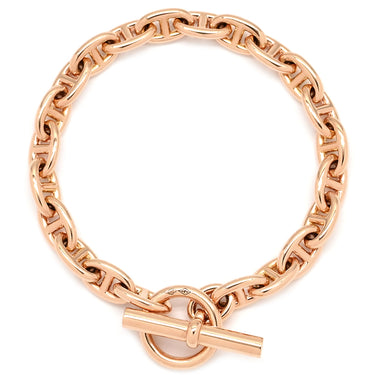 エルメス HERMES シェーヌダンクル TPM ローズゴールド K18PG ブレスレット ピンクゴールド 22コマ 18K 750 PG