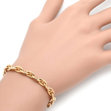 エルメス HERMES シェーヌダンクル TPM ローズゴールド K18PG ブレスレット ピンクゴールド 22コマ 18K 750 PG