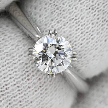 ハリーウィンストン Harry Winston ラウンドカット ソリティア リング RGDPRD005NSS プラチナシルバー Pt950 ダイヤモンド リング 指輪 1P 1石 1粒 ダイヤ エンゲージ ブライダル 6号