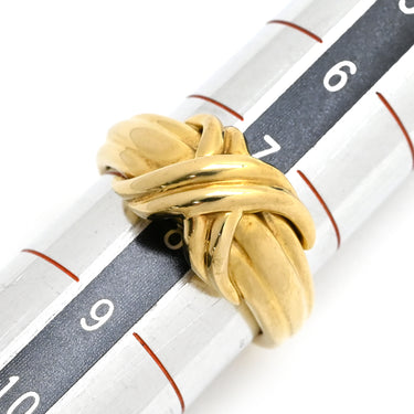 ティファニー Tiffany & Co シグネチャー イエローゴールド K18YG リング 指輪 750 18K 18金 YG 7.5号