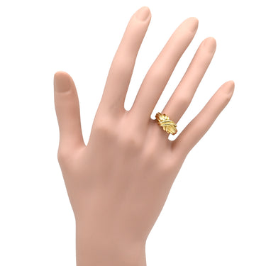 ティファニー Tiffany & Co シグネチャー イエローゴールド K18YG リング 指輪 750 18K 18金 YG 7.5号