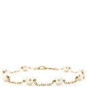 ミキモト MIKIMOTO パール ブレスレット イエローゴールド K14YG パール ブレスレット MIKIMOTO ステーションブレス 真珠 14K 14金 585