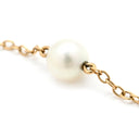 ミキモト MIKIMOTO パール ブレスレット イエローゴールド K14YG パール ブレスレット MIKIMOTO ステーションブレス 真珠 14K 14金 585